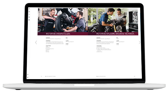 Het inlog scherm van de online trainingscatalogus van BMW Group