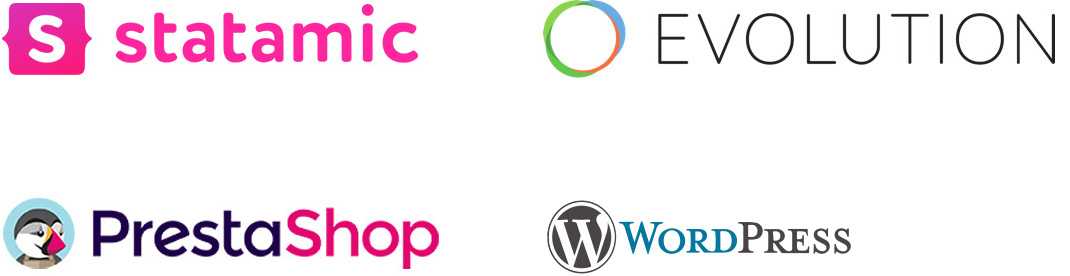 Full House werkt o.a. met Statamic, Evolution, Prestashop en Wordpress