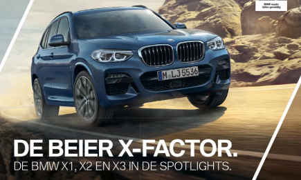 voorblad BMW X1, 2 en 3 voor de Beier